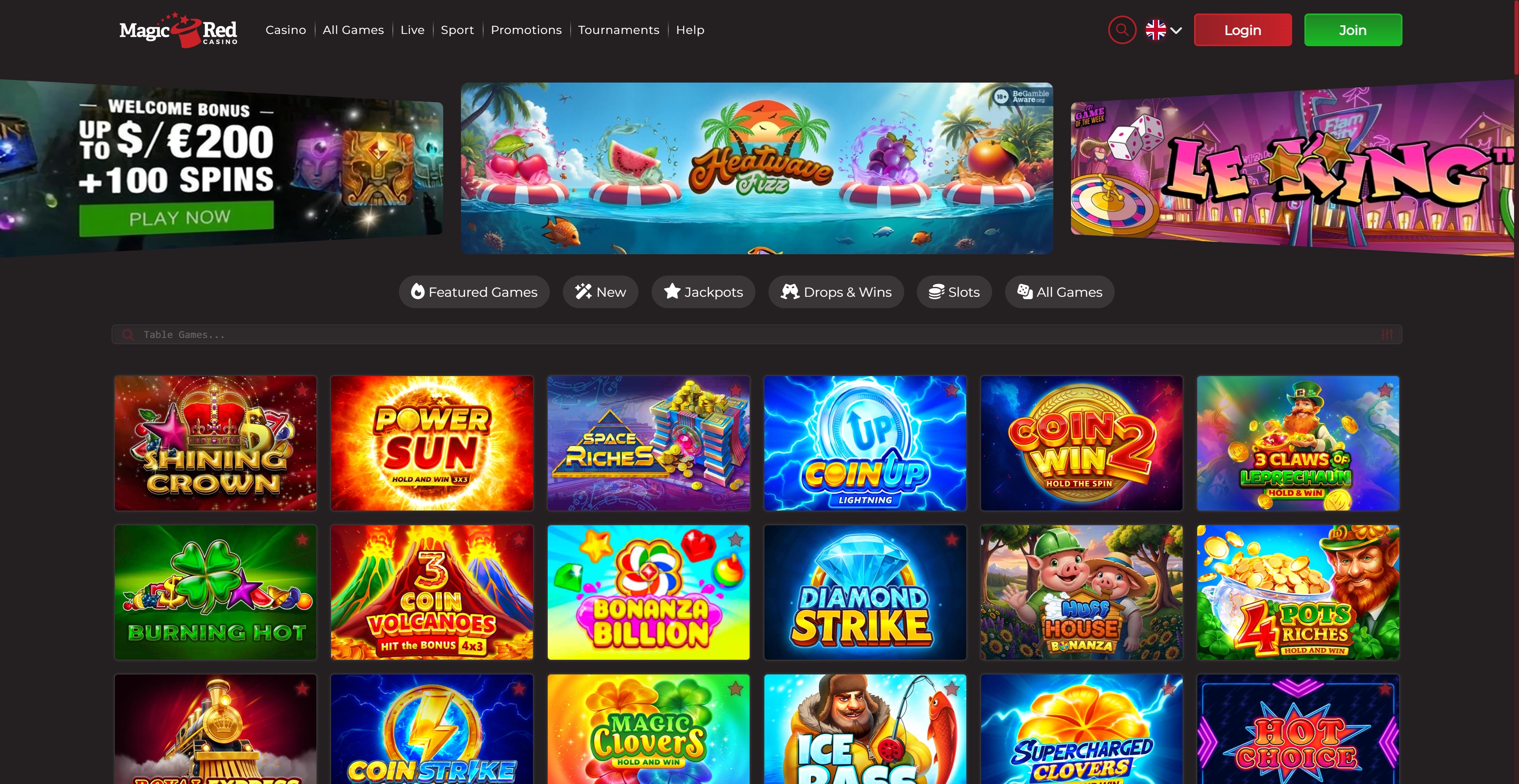 Magic Red Casino Tablet App Preview