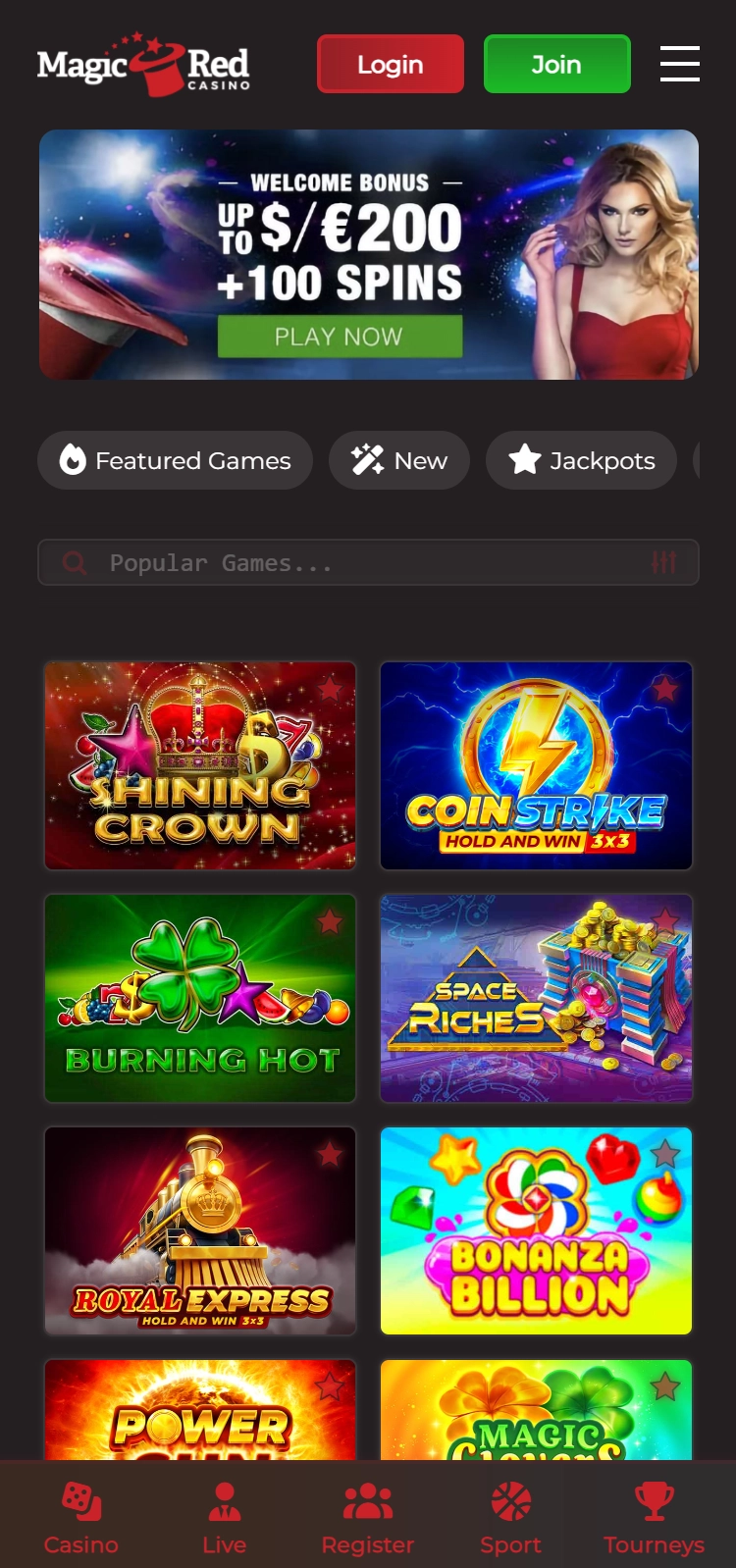 Magic Red Casino Smartphone App Preview
